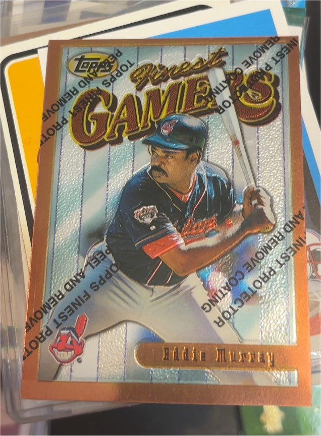 1996 Topps Finest Gamers #21 Eddie Murray — front