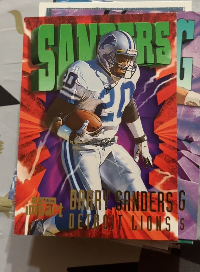 1997 SkyBox Impact #20 Barry Sanders — front