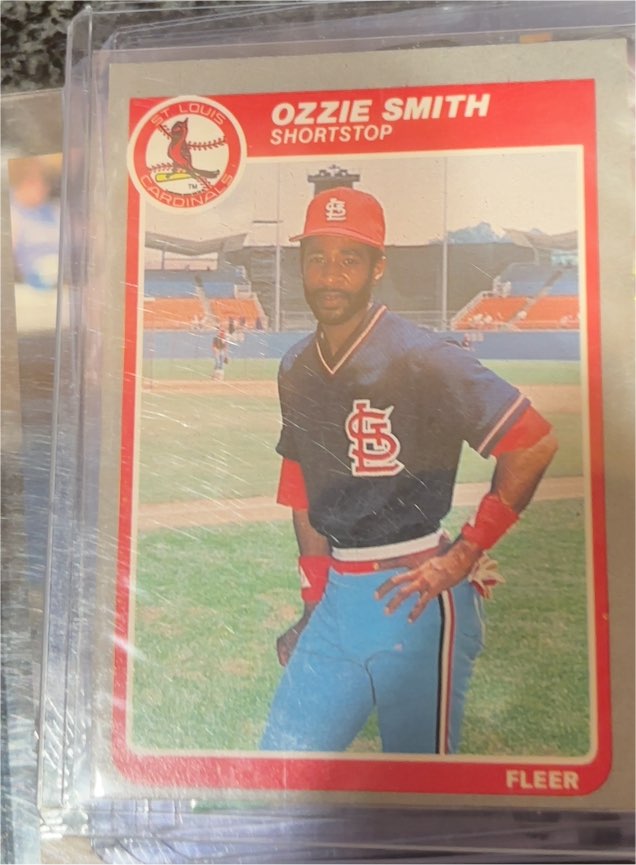 1985 Fleer #240 Ozzie Smith — front