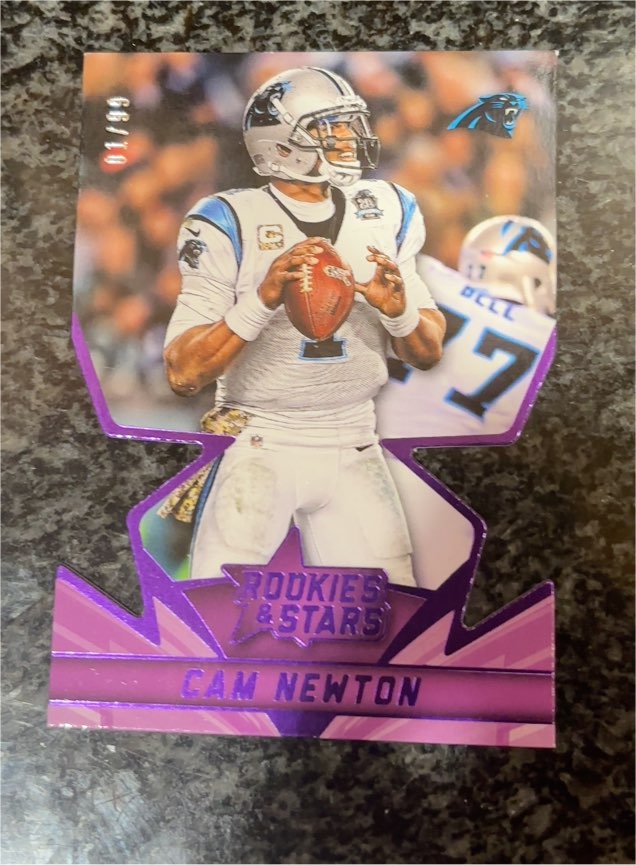 2015 Panini Rookies & Stars Star Studded Die Cut #SS8 Cam Newton — front