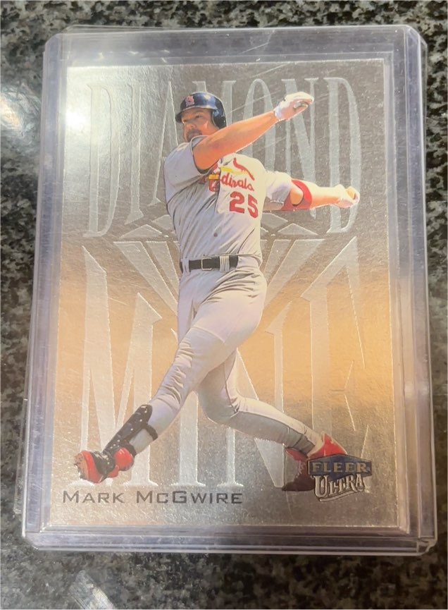 2000 Fleer Ultra Diamond Mine #2 Mark McGwire — front