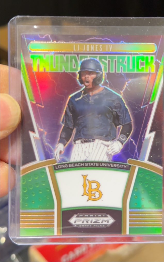 2020 Panini Prizm Draft Picks Thunderstruck #TH-3 LJ Jones IV — front