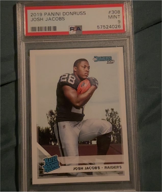 2019 Panini Donruss #308 Josh Jacobs — front