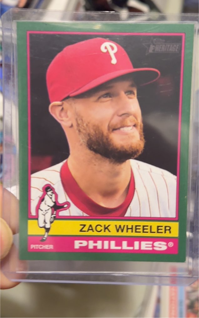 2025 Topps Heritage #65 Zack Wheeler Philadelphia Phillies — front