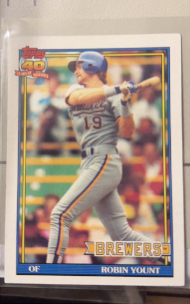 1991 Topps #575 Robin Yount — front