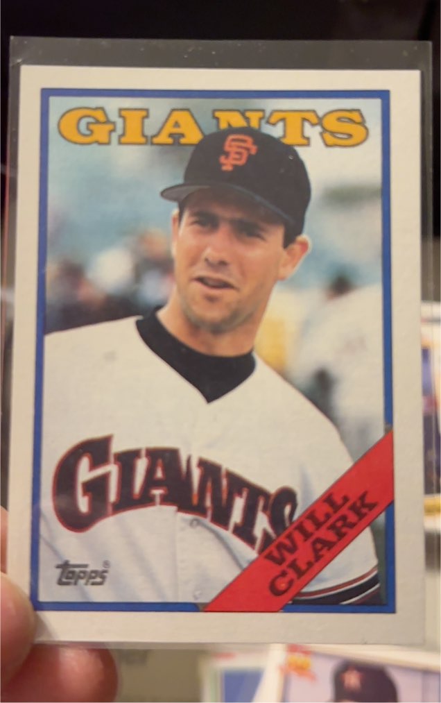 1988 Topps #350 Will Clark — front
