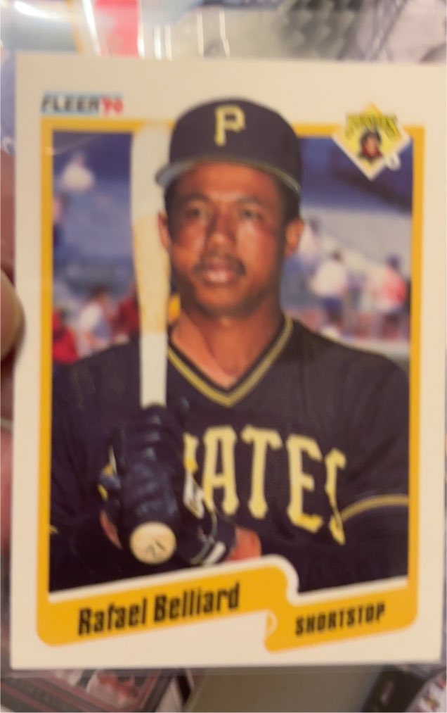 1990 Fleer #460 Rafael Belliard — front