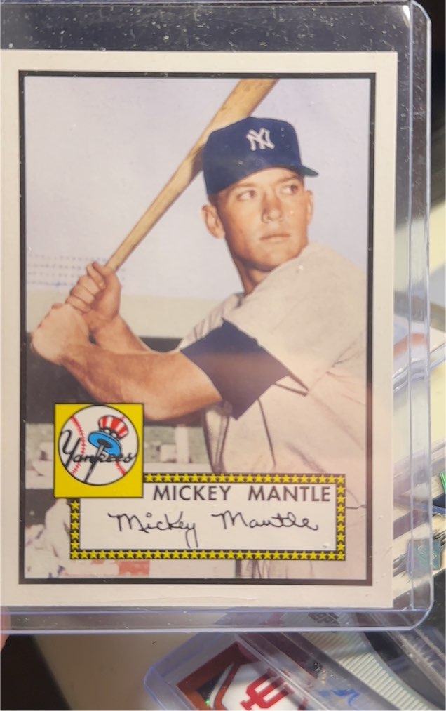 2006 Topps Rookie of the Week #1 Mickey Mantle — front