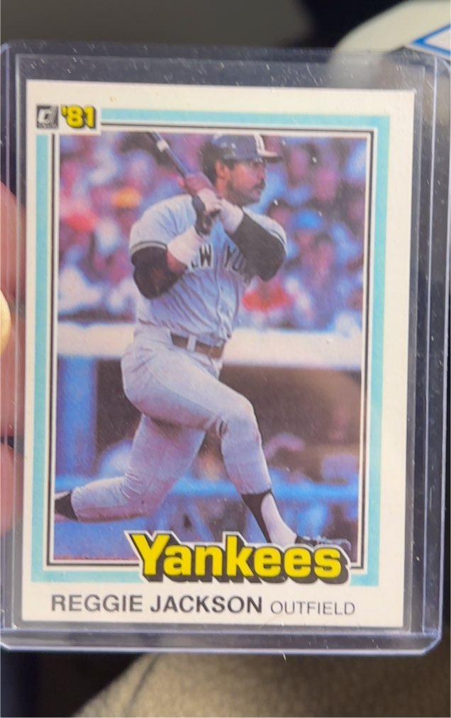 1981 Donruss #348 Reggie Jackson — front