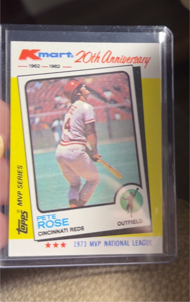 1982 Topps Kmart 20th Anniversary #24 Pete Rose — front