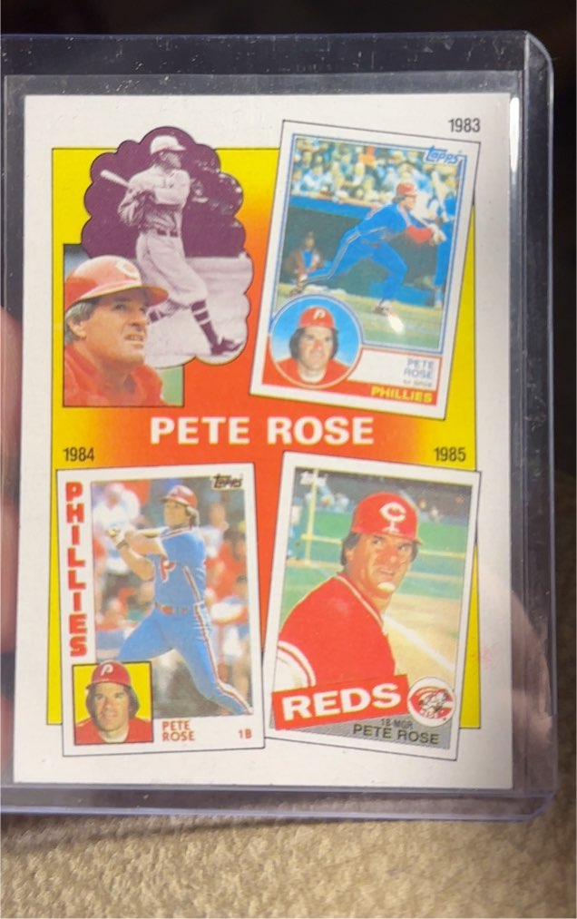 1986 Topps #7 The Pete Rose Years: 1983-1985 — front