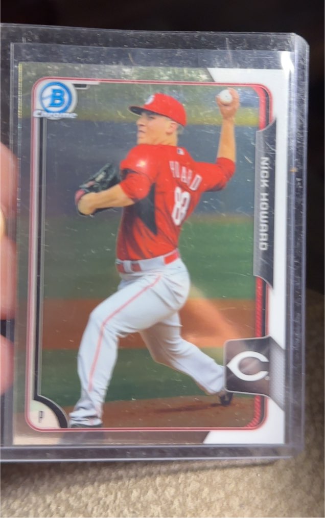 2015 Bowman Chrome Draft #193 Nick Howard — front