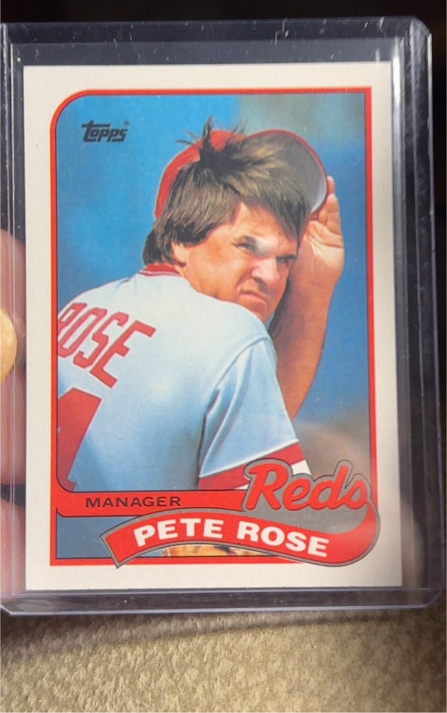 1989 Topps #505 Pete Rose — front