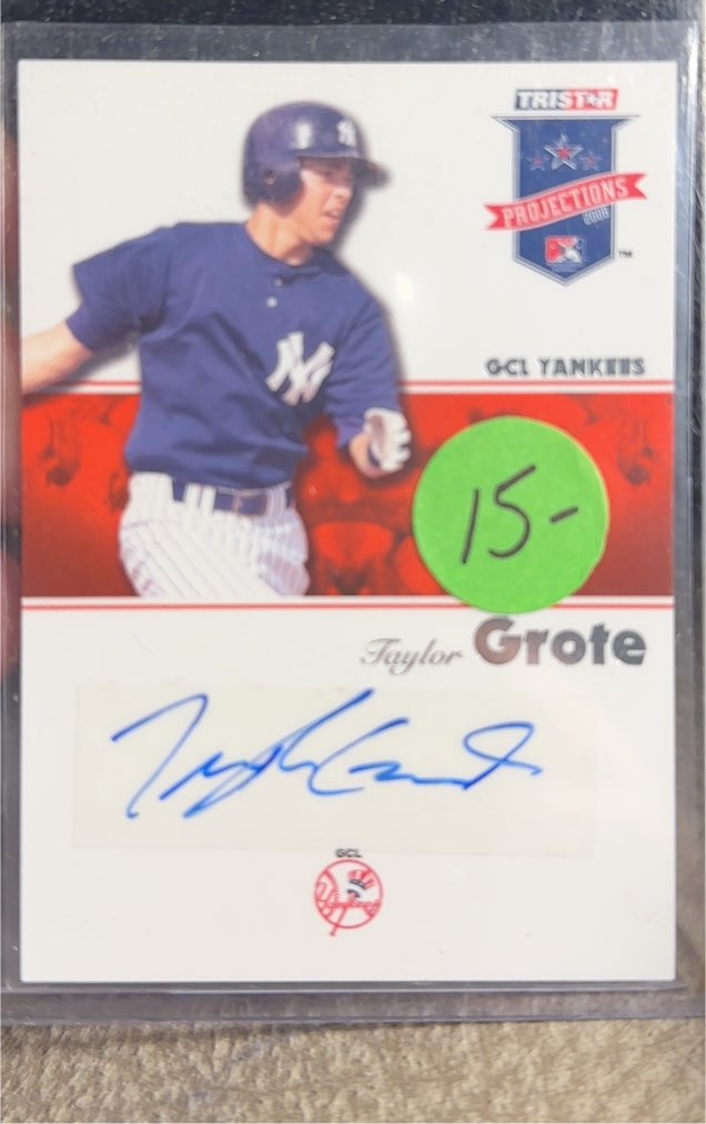 2008 TRISTAR PROjections #6 Taylor Grote — front