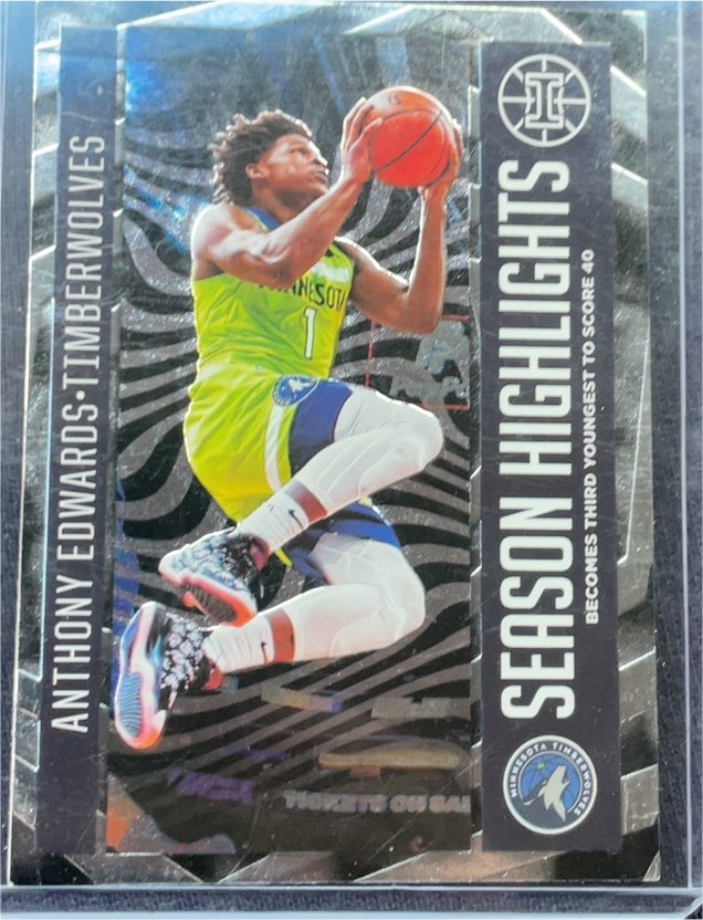 2020-21 Panini Illusions #14 Anthony Edwards Season Highlights — front