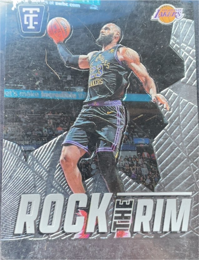 2024-25 Panini Totally Certified #16 LeBron James Rock the Rim Mirror — front