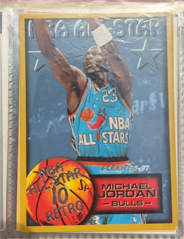 1996-97 Fleer #282 Michael Jordan NBA All-Star Retro — front