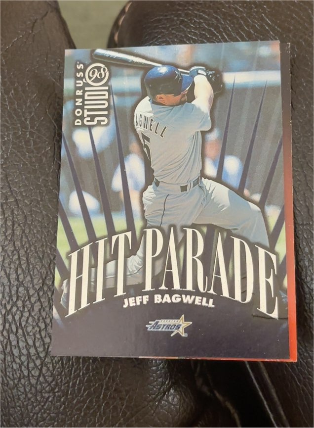1998 Donruss Studio #10 Jeff Bagwell Hit Parade — front