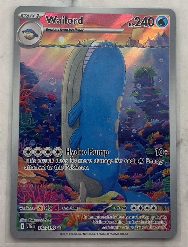 2025 Pokémon Journey Together #162 Wailord — front