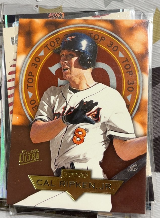 1997 Fleer Ultra Top 30 #5 Cal Ripken Jr. — front
