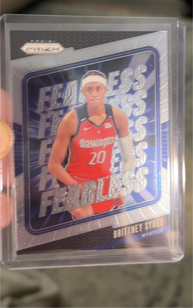2024 Panini Prizm WNBA #15 Brittney Sykes Fearless — front
