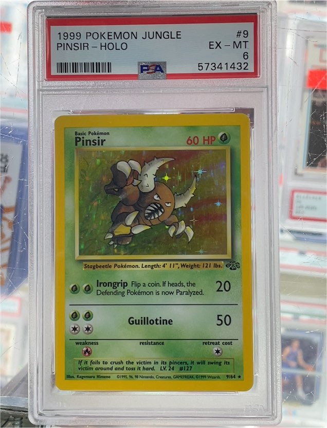 1999 Pokémon Jungle #9 Pinsir Holo — front