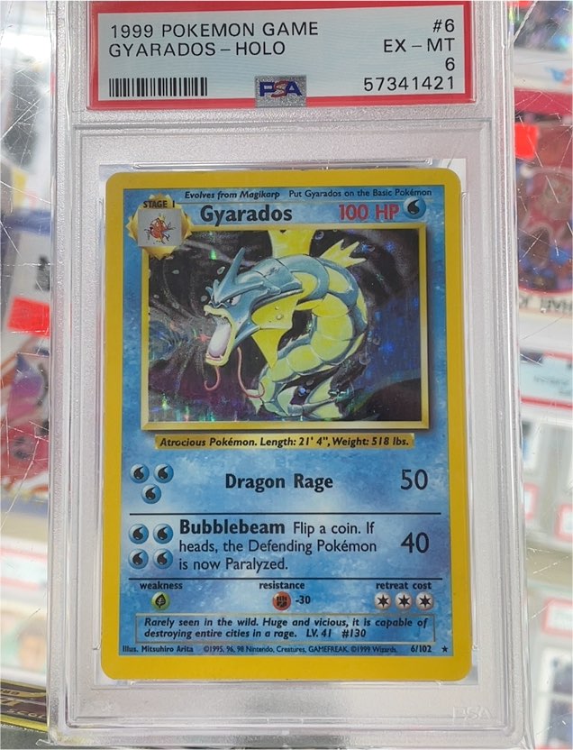 1999 Pokémon #6 Gyarados — front