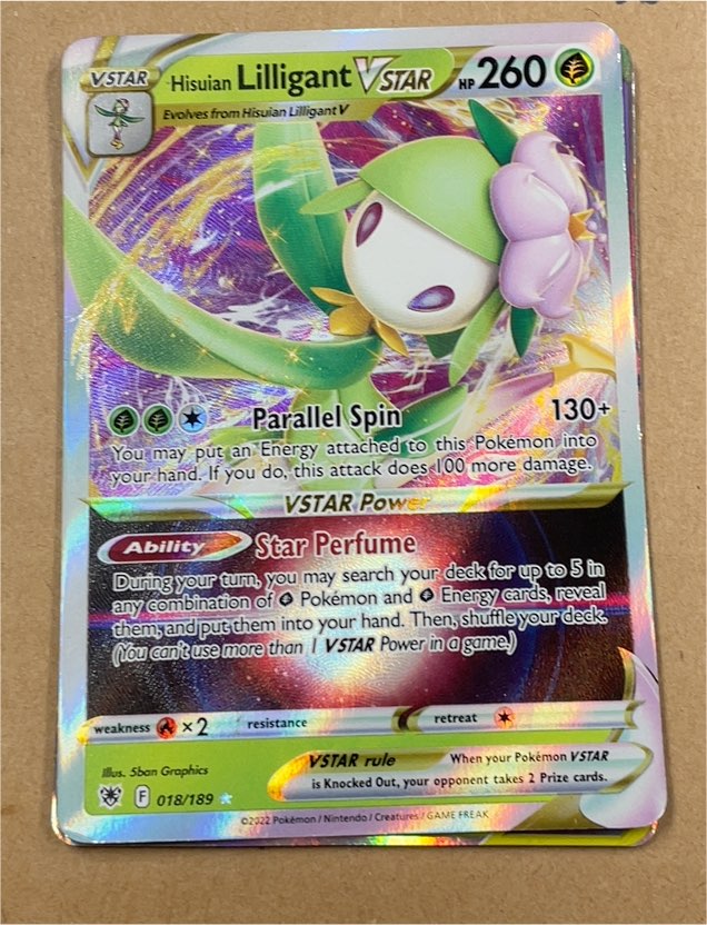 Hisuian Lilligant VSTAR 018/189 Astral Radiance — front