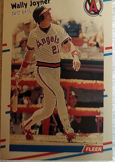 1988 Fleer #493 Wally Joyner — front