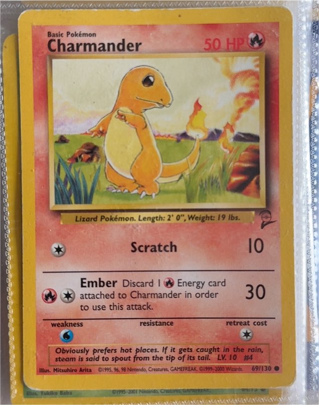 1999 Pokémon Base Set #46 Charmander — front