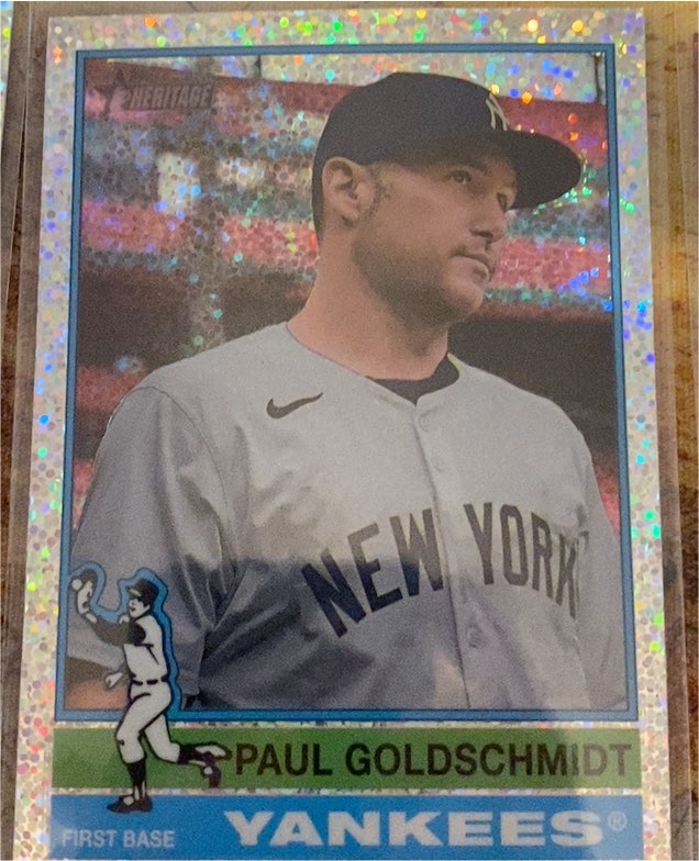 2025 Topps Heritage #382 Paul Goldschmidt New York Yankees — front