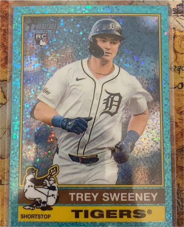 2025 Topps Heritage #432 Trey Sweeney — front