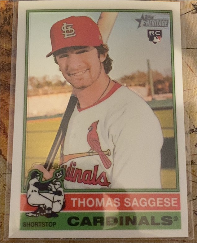 2025 Topps Heritage #177 Thomas Saggese — front