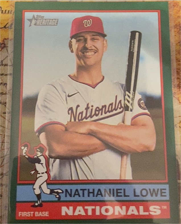 2025 Topps Heritage #485 Nathaniel Lowe — front
