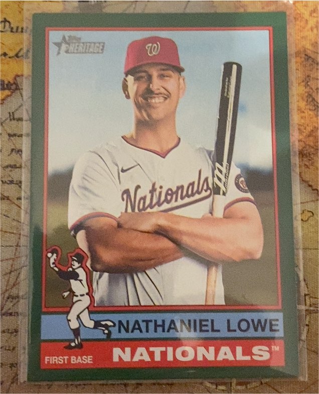 2025 Topps Heritage #485 Nathaniel Lowe — front