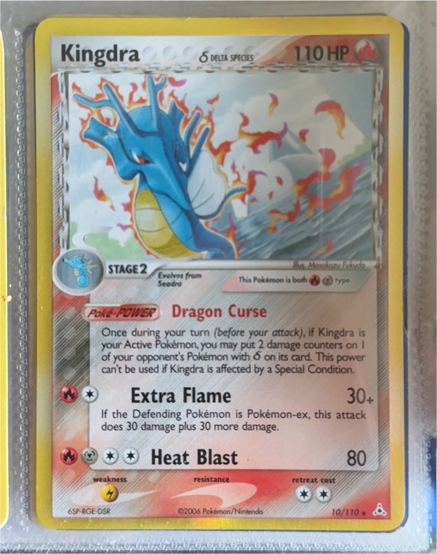 2006 Pokémon EX Holon Phantoms #10 Kingdra Delta Species — front