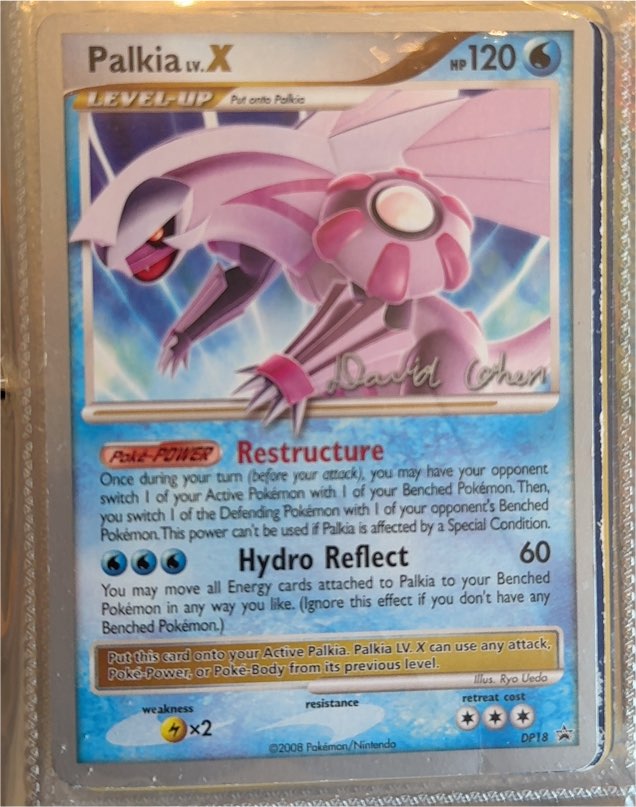 2008 Pokémon DP18 Palkia LV.X — front