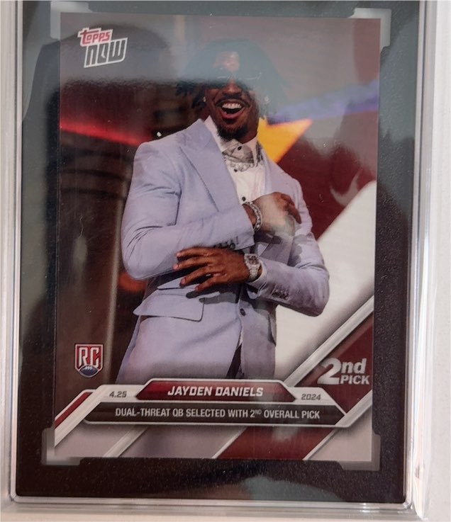 2024 Topps Now #D-2 Jayden Daniels — front