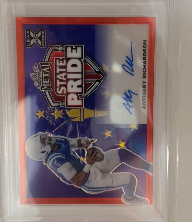 2023 Leaf Metal State Pride Autographs #6 Anthony Richardson — front