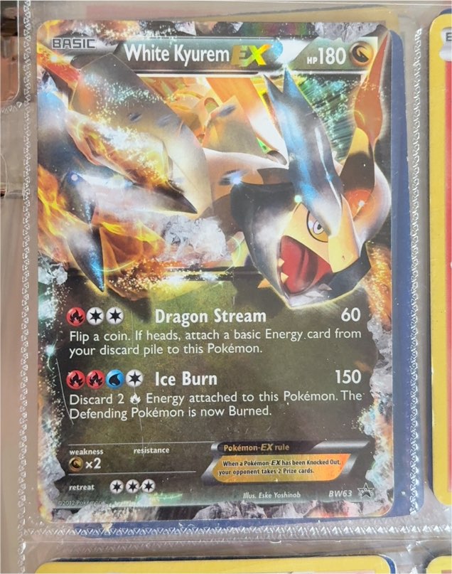2012 Pokémon Black & White #BW63 White Kyurem EX — front
