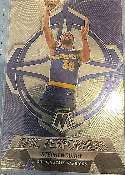 2022-23 Panini Mosaic #1 Stephen Curry Epic Performers — front