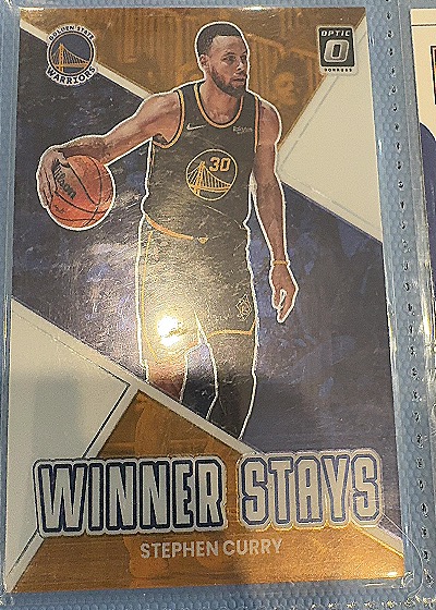 2022-23 Donruss Optic #18 Stephen Curry Winner Stays — front