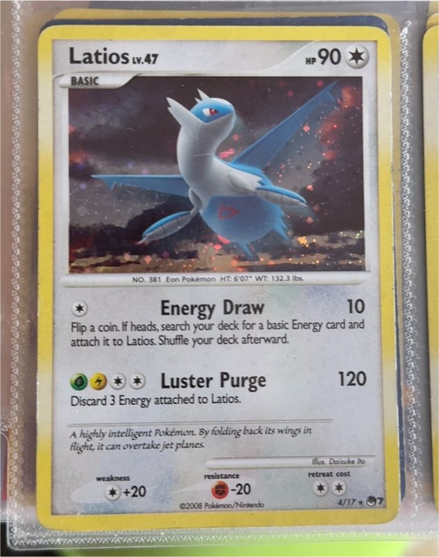 2008 Pokémon POP Series 7 #4 Latios — front