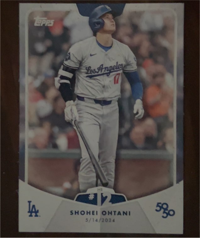 2024 Topps 50/50 #22 Shohei Ohtani — front