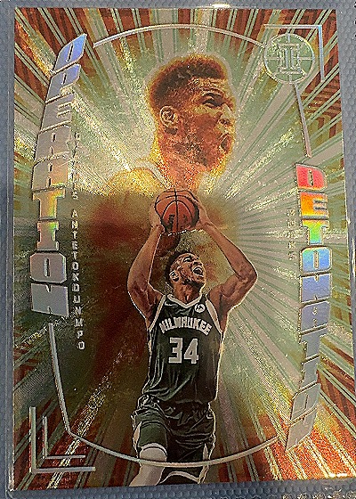2021-22 Panini Illusions #13 Giannis Antetokounmpo Operation Detonation — front
