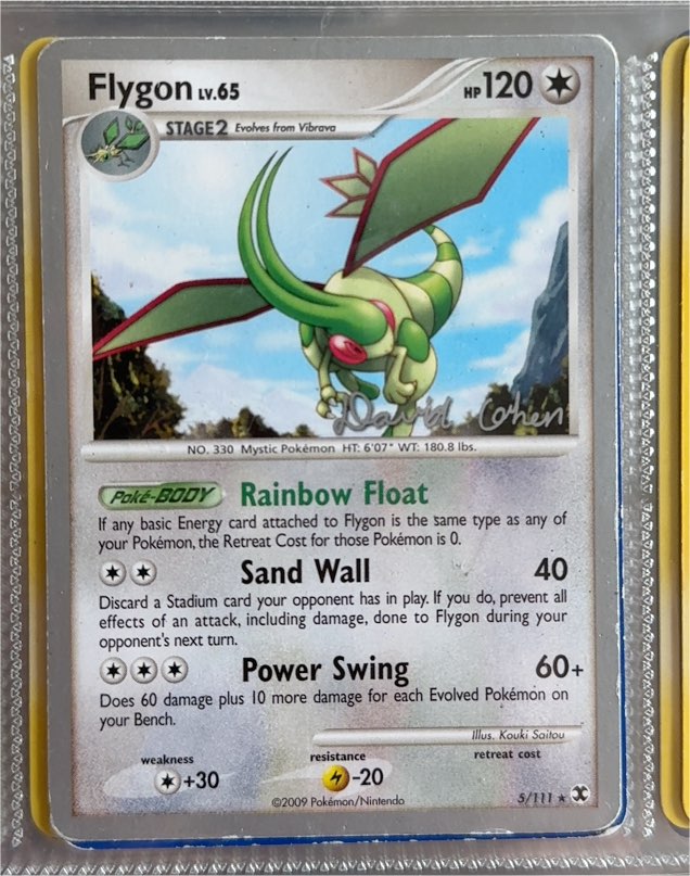 2009 Pokémon Platinum Rising Rivals #5 Flygon — front