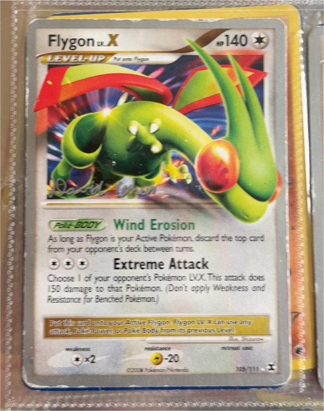 2009 Pokémon #105 Flygon Lv.X — front