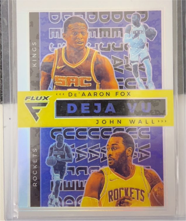 2020-21 Panini Flux Deja Vu #31 De’Aaron Fox And John Wall — front