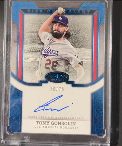 2024 Topps Tier One #20/75 Tony Gonsolin — front