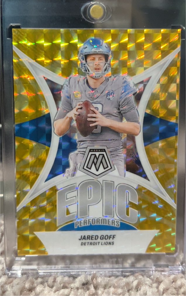 2024 Panini Mosaic Epic Performers #EP-JG Jared Goff — front